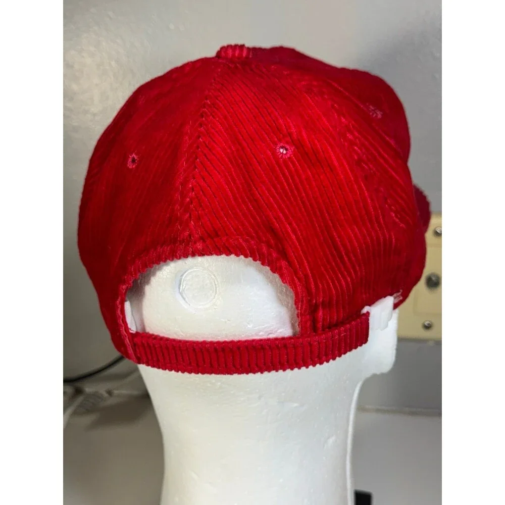 Vintage 90s Sports Specialties Houston Cougars Corduroy‎ SnapBack Hat Script Cap